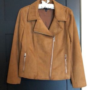 Ann Taylor Faux Suede Moto Jacket